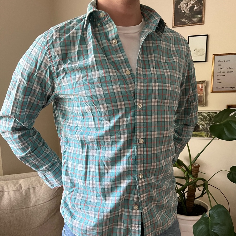 Plaid men's shirt